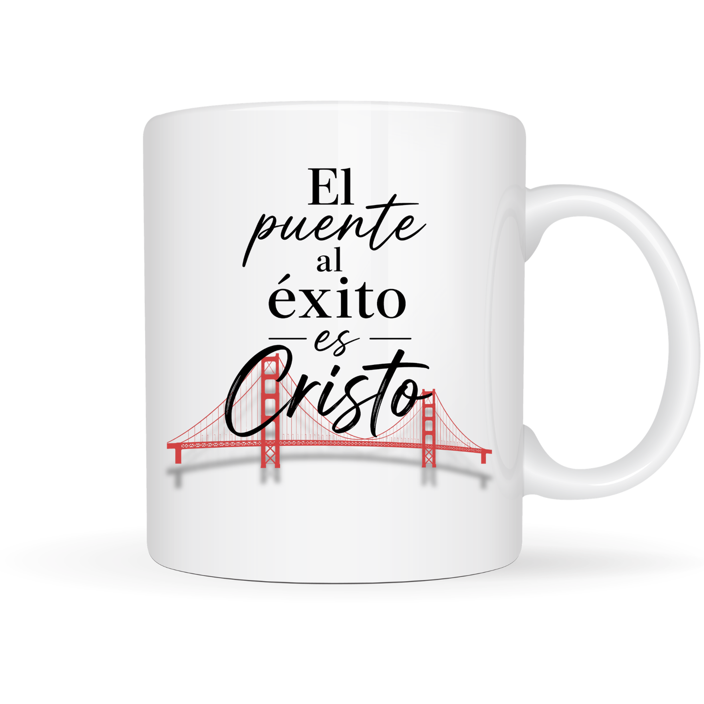 El Puente al Éxito es Cristo – Taza Cristiana Inspiradora en Español