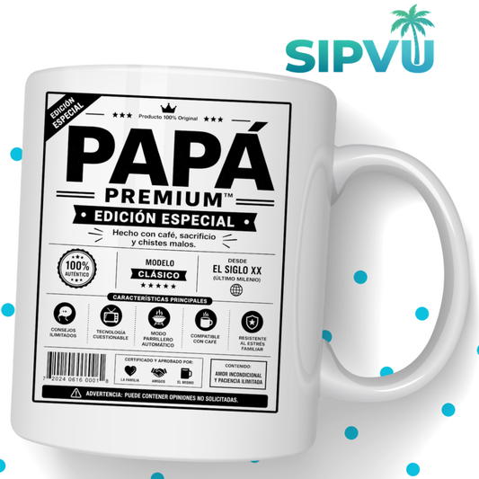 Taza “Papá Premium – Edición Especial” – Funny Spanish Dad Mug | 11oz/15oz Free Shipping