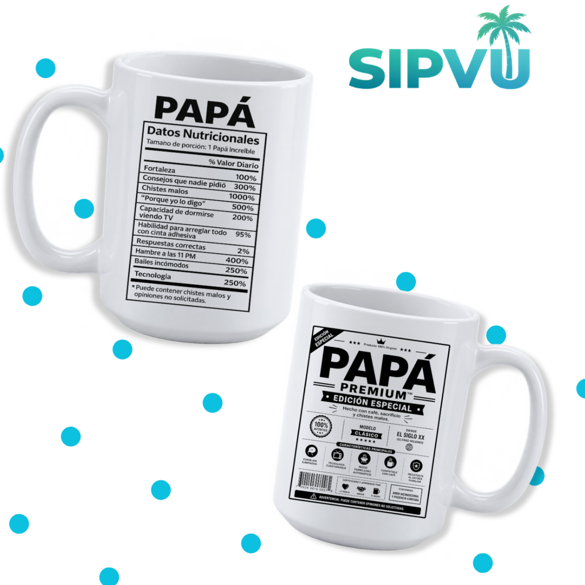 Taza “Papá Premium – Edición Especial” – Funny Spanish Dad Mug | 11oz/15oz Free Shipping