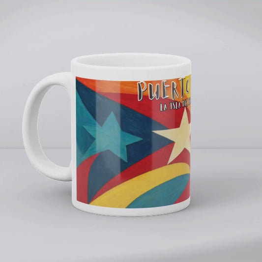 Puerto Rico – La Isla del Encanto | Taza Artística Inspirada en la Cultura Boricua